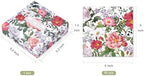 WRAPAHOLIC 50Pcs Floral Cocktail Napkins - 3 Ply Disposable Flower Garden Blossom Paper Napkin for Wedding Bridal Shower Baby Shower Tea Party Birthday - 5 x 5 In