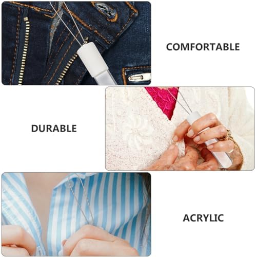 VALICLUD 2pcs Button Hook Dressing Aid Tools with Zipper Puller, Convenient Clothes Wearing Assistance Tool for Shirts and Coats, Manual Button Fastening Helper for Daily Dressing