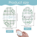 Waterproof Ear Stickers Covers for Shower, Disposable Hypoallergenic Swimming Ear Stickers with Soft Cotton Ear Plugs, Suitable for Family Use by Bathing (120PCS(L 80 +S 40), Large)