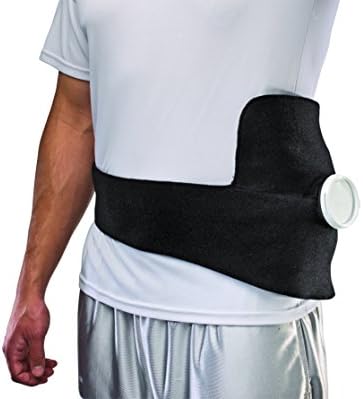 MUELLER Sports Medicine Ice Bag Wrap, Cold Therapy for Injuries and Pain Relief, Ice Pack Included, Black