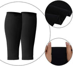 HOVEOX 4 Pairs Calf Compression Sleeves for Men and Women Leg Sleeves Footless Compression Socks for Running Cycling Sports