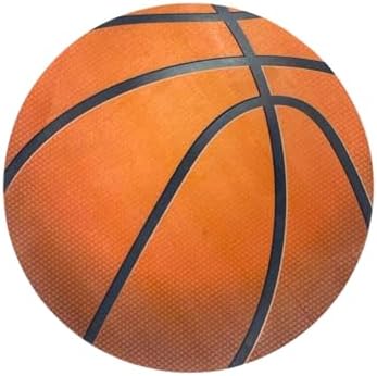 Dekora, Edible Basketball Cake Decoration, Edible Cake Toppers Decoration for Sports Party, Round 7.8 In, For Fondant, Cream, Buttercream and Chocolate Coating, Easy to Use, Sugar-Free