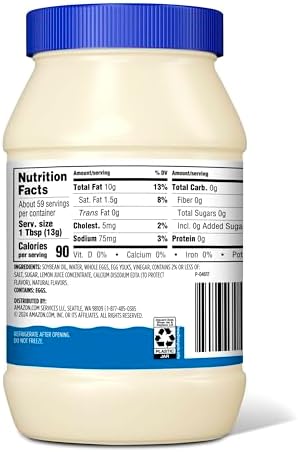 Amazon Grocery, Real Mayonnaise, 30 Fl Oz