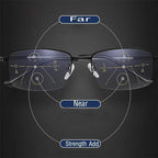 Generic Yiffany IntelliReaders Glasses, Titanium Far and near Dual-Use Reading Glasses, anti-blue light goggles