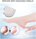VivoFoot 3 Pairs Gel Heel Protectors, Silicone Heel Socks, Heel Sleeves, Heel Pain and Cracked Heels Relief for Men and Women