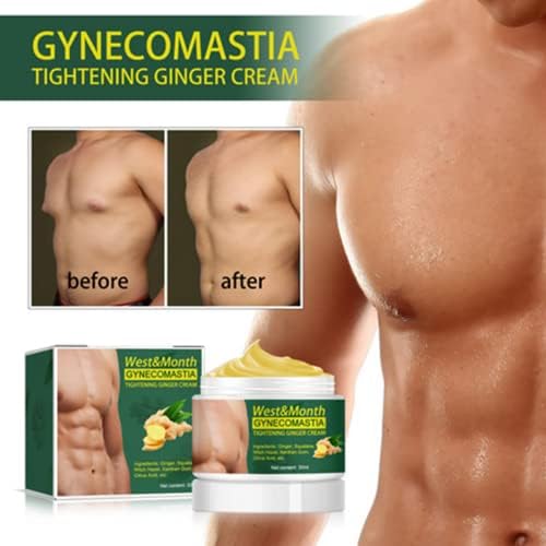 2pcs Gynecomastia Tightening Ginger Cream, Ginger Cream for Men, Effectively Shrinks Men Chest Tightening Gingers Creams