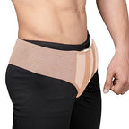 Wonder Care Inguinal Hernia Support Truss brace for Single/Double Inguinal or Sports Hernia with Two Removable Compression Pads & Adjustable Groin Straps,Medium (Pack of 1)