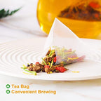 Plant Gift Bamboo Leaf Cassia Seed Tea Bag 8.81oz (5g*50bags) Wolfberry, Barley,Honeysuckle, Osmanthus, Chinese Pure Natural, Health Care Mixed Tea, 250g 淡竹叶决明子茶