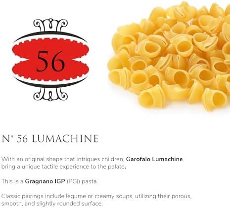 Garofalo - Premium Durum Wheat Semolina Lumachine Pasta, Italian Made, Bronze-Drawn, Al-Dente, One-Ingredient Pasta (2 pack)