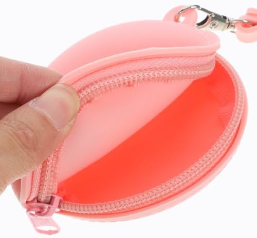 2Pcs Portable Silicone Earphone and Cable Organizer Pouch with Wrist Strap for Travel Zippered Storage Case for Jewelry and Accessories