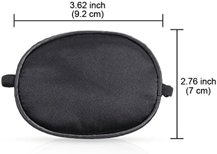 ewinever Pure Silk Eye Patch For Adults, Amblyopia Obscure Astigmatism Training Strabismus Correction Black