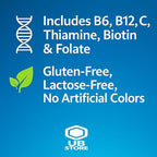 Vitamin B Complex – Super B Complex Vitamins, B12, VIT B Complex with Thiamine, Biotin, Folate, Pantothenic Acid – Energy and Metabolism Support, 500 Count + UB Store Sticker (Pack of 1)