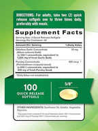 Nature's Truth Odorless Garlic and Parsley | 100 Softgels | Non-GMO & Gluten Free Extract Supplement
