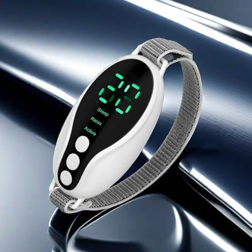 Sleep Aid Device Handheld Low Frequency Pulse of microcurrent Sleep Machine Insomnia Relief Anxiety Help Sleep (White, Standard)