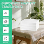 150 Pcs Disposable Massage Table Sheets 31" x 71", Non-Woven Disposable Bed Sheets for Massage Table Cover Breathable SPA Bed Cover for Spa, Massage, Beauty, Tattoos, Travel