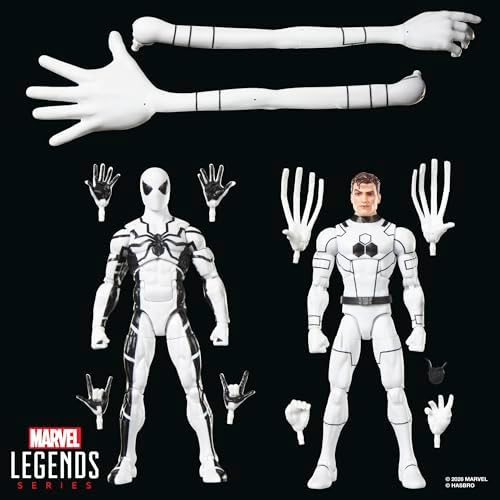 Marvel Legends Series Future Foundation Mister Fantastic & Spider-Man Two-Pack, 2 Fantastic Four Comics-Inspired Collectible 6-Inch Scale Action Figures