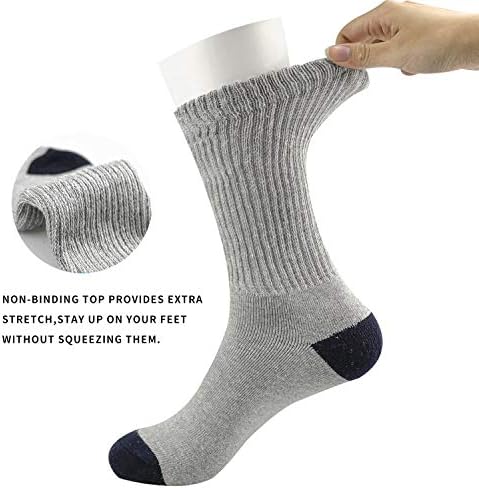 Non-Binding Top Extra Wide Diabetic Socks Cushioned Thick Warm Socks