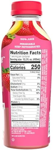 Bolthouse Farms, Strawberry Banana Smoothie, 15.2 Fl Oz Bottle