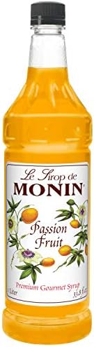 Monin Passion Fruit Syrup, 1 Liter -- 4 per case.