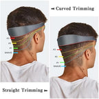 Professional Hair Cutting Kit for Home Haircuts, Adjustable Size Hair Trimming Guide and Neckline Shaving Template Hair Fade Tool for DIY Self Haircuting Set Skin Fade Guidelines for Hair Clippers