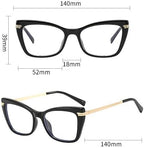 Fashion Sturdy Reading Glasses Blue Light Blocking HD Computer Readers Fatigue Relieve Flat Light Mirror for Women