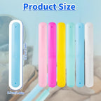 24 PCS Toothbrush Case Set,Travel Toothbrush Case,Plastic Portable Toothbrush Holder,Dust-proof Toothbrush Box Storage,Toothbrushes Carrier for Traveling,Bathroom,School,Home, Camping,6 Colors