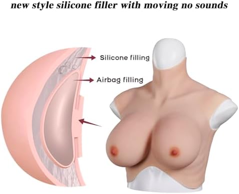 Oil-free 8th Generation Silicone Breastplate With Makeup Skin Float Point Inside Airbag Silicone Filler Look Natural