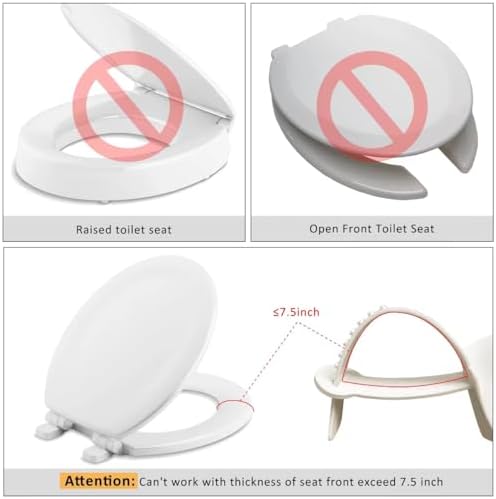 Universal Urine Deflector for Toilet Seat,Toilet Splash Guard Prevents Kids and Adult from Peeing Splash (white-1pcs)