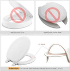 Universal Urine Deflector for Toilet Seat,Toilet Splash Guard Prevents Kids and Adult from Peeing Splash (white-1pcs)