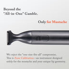 URBANER Mustache Trimmer with Nose & Ear Trimmer Attachment, 0.8" Precision Blade, IPX8 Waterproof, Adjustable 0.08"–0.55", Japanese Motor Beard Trimmer for Men