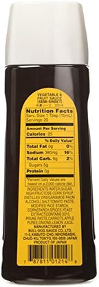 Bull-Dog - Vegetable & Fruit Sauce (Chuno) Sauce 10.1 Fl. Oz.