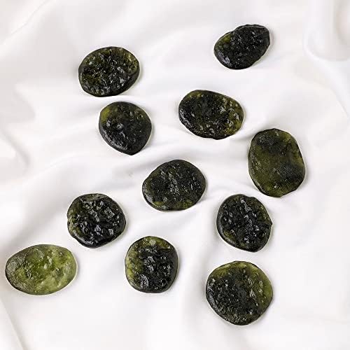 10-12g/pc Natural Moldavite Czech Meteorite Glass Beads Rough Stone Crystal Energy Stone