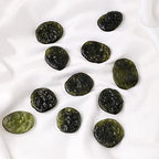 10-12g/pc Natural Moldavite Czech Meteorite Glass Beads Rough Stone Crystal Energy Stone