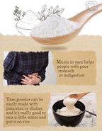 Adderenity Natural 100% Yam Powder Fine Particles Yam Powder 4oz 山药粉 마 분말 산약마