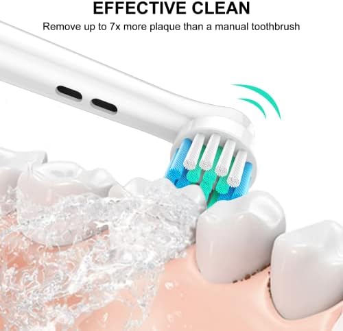 Replacement Toothbrush Heads Compatible with Oral B Braun, 16 Pcs Professional Electric Toothbrush Brush Heads Compatible with Oral B Replacement Heads Refill 7000/Pro 1000/9600/500/3000/8000