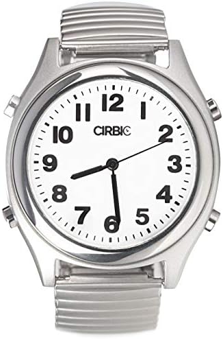 Talking Watch with Large Numbers and Expandable Strap, self-Setting for Visually impaired, Blind or Elder People