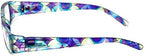 Calabria 759 Colorful Rectangular Women’s Reading Glasses Readers Stylish Eyeglasses Matching Soft Case Included