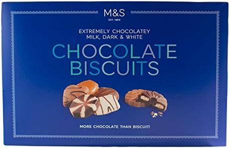 M&S / Marks & Spencer | Extremely Chocolatey Milk Dark & White Chocolate Biscuits 500g | From the UK