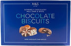M&S / Marks & Spencer | Extremely Chocolatey Milk Dark & White Chocolate Biscuits 500g | From the UK