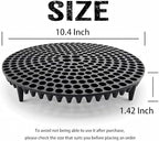 10.4" Heavy Duty Grit Trap (2-Pack) & Wash Mitt Kit - Premium Car Wash Bucket Filter Insert, Dirt Separator, Fits 3.5-5 Gallon (Black Kit)