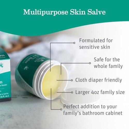 Earth Mama Organic Diaper Balm - 4 fl oz - Diaper Cream for Baby - Safe for Sensitive Skin - Baby Essentials