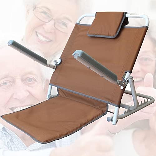Adjustable Luxury Backrest Bed Wedge - Comfy Back Rest for Elderly, Disabled & Injured - Sit Up or Reclined Position, Head Pillow Included. Perfect for Reading, Eating, Watching
