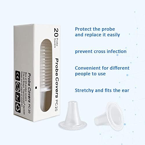 160X Ear Thermometer Probe Covers, Lens Filters, Refill Covers Compatible for All Braun Thermometer Models Digital Disposable Covers