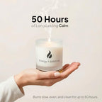Natur IX Cleansing Scented Candles for Home | Sage & Palo Santo | Natural Non Toxic Soy Candles with Essential Oils | 50 H Long Burning | (Energy + Balance | Bergamot & Sage)