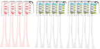 4/10/12 Pcs Replacement Brush Heads Suitable for SOOCAS X3 X1 X5 SOOCARE Electric Toothbrush Dupont Bristle Sealed Packed(4pink8white)