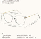 Gaoye Blue Light Blocking Glasses Women/Men, Fashion Cat Eye Fake Eyeglasses UV Ray Filter Computer Gaming Glasses (Black+Transparent)