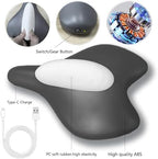 Kegel Exerciser for Men, Sit-On-Top Kegel Exerciser,Used for Bladder Support Tightening and strengthening Muscle Control Training, Endurance Muscle Recovery, and Kegel Relaxation Training（Grey）