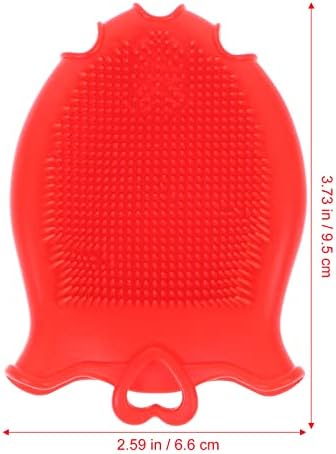 Beaupretty Silicone Shampoo Brush for Baby and Kids Soft Scalp Massager with Comfortable Grip Gentle Exfoliating Toddler Bath Scrubber for Hair Care