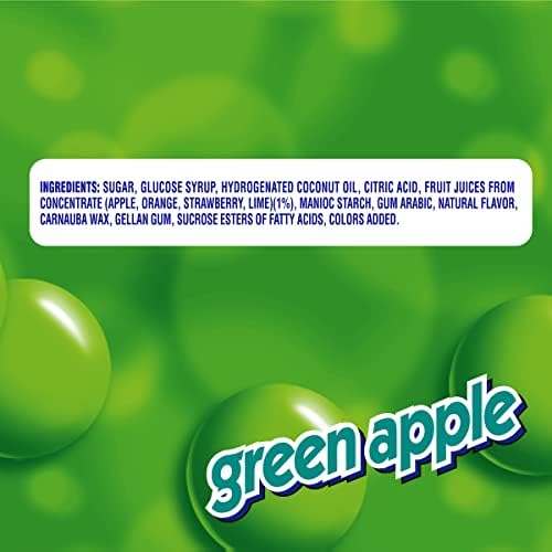 Mentos Chewy Mint, Green Apple Flavor, Easter Candy, Easter Basket Essentials Stuffers for Kids and Adults, 14 Pieces Each (15 Count)