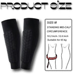 Soccer Shin Guards Shin Pads for Kids Youth Adult, Shin Guards Calf Compression Sleeve with Honeycomb Pads, Lightweight Calf Protective Gear for Football Soccer